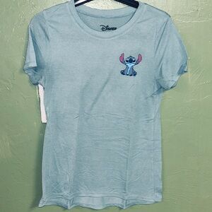 Women’s Disney Teal Stitch Short Sleeve T-Shirt ~ Size Medium